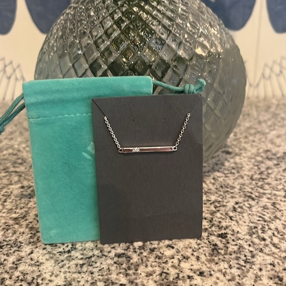 Brilliant Earth Silver Diamond Bar Pendent - Picture 5 of 5